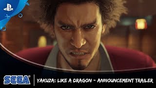 Yakuza Like a Dragon  Announcement Trailer [upl. by Akaenahs]