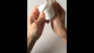 How to Make a Wash Cloth Rose [upl. by Eelarbed]