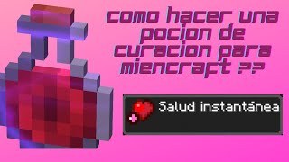 Como hacer una pocion de Curacion para minecraft HCF [upl. by Thebazile]