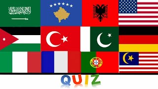 🥇🥈🥉  Flag Quiz 🥇🥈🥉  Kuiz I Flamurit 🥇🥈🥉  Bayraklar Testi 🥇🥈🥉  مسابقة الأعلام [upl. by Sayer]