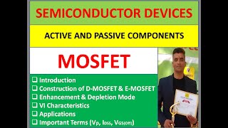 MOSFET II Electronic Components II Semiconductor Devices [upl. by Zimmer]