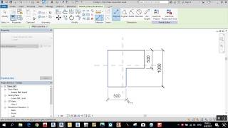 L section family for columns in REVIT 2018 [upl. by Ennairek544]