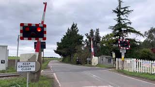 Barway Sidings Level Crossing Cambridgeshire Thursday 14102021 [upl. by Gerick]