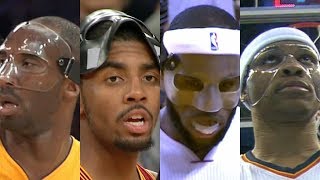 Top NBA masked performances from LeBron James Russell Westbrook Kyrie Irving Kobe Bryant  ESPN [upl. by Elram]