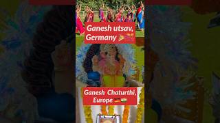 Ganesh Festival in Europe Watch the Colorful Processions in the Heart of Germany germany india [upl. by Aratas312]