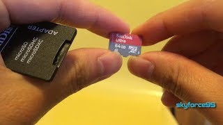 SanDisk Ultra 64GB microSDXC Card with Adapter Unboxing amp Review [upl. by Alehc]