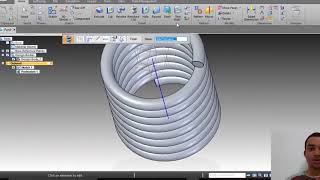 Tutorial Solid Edge 021  Utilizando a ferramenta Helix [upl. by Romina9]