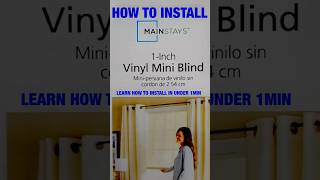 How to install MainStay Vinyl Cordless Window Blinds shorts diy howto fyp blinds windows [upl. by Persis219]