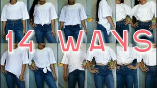 14 Ways to Tie and Tuck a Oversize TShirt  by Jean Verse [upl. by Powel]