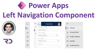 PowerApps Left Navigation Component [upl. by Jakoba]