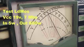 Testing HF LdMos 500w [upl. by Nuawd]