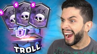 EU SÓ QUERO UM CEMITÉRIO ABRINDO BAÚS  Clash Royale [upl. by Lucilia]