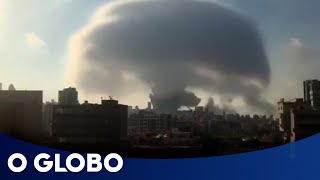 Explosão em Beirute o que se sabe até agora [upl. by Eiahpets]