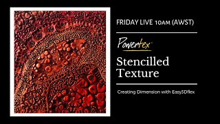 Stencilled Texture with Powertex Easy3Dflex [upl. by Nairoc]