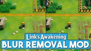 The Legend of Zelda Links Awakening  Blur Removal Mod Nintendo Switch Modding [upl. by Ennovi]