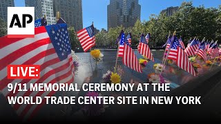 LIVE 911 memorial ceremony at the World Trade Center site in New York [upl. by Yerak]