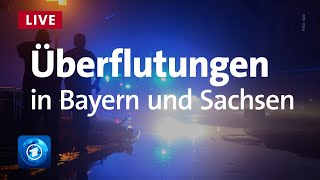 Hochwasser Überflutungen in Österreich Sachsen und Bayern [upl. by Ayatan]