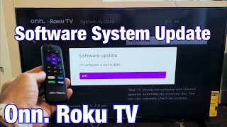 Onn Roku TV How to System Software Update to Latest Version [upl. by Alisia716]