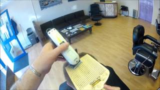 how to do a flat top with flat top comb  through barbers eyes [upl. by Leehar]