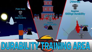 All Durability Training Areas In Anime Fighting Simulator Roblox [upl. by Lechar106]