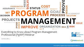 Everything About PgMP Program Management Professional  Webinar Version  March 2019 [upl. by Bazil]