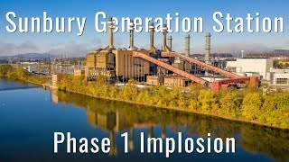 Sunbury Generation Station Implosion  Shamokin Dam PA [upl. by Charlena142]