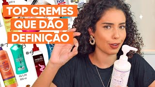 TOP 7 CREMES QUE DÃO MAIS DEFINIÇÃO PRO CABELO CACHEADO JULIANA LOUISE [upl. by Hafital]