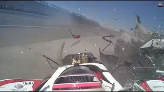 R2IndyTV Chase Austin crash at Freedom 100  RePlayXD Moment of the Week [upl. by Fablan]