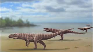 Dinosaurs Origin Ancestors Archosaurs Diapsids Synapsids Anapsids Early Triassic Mesozoic Age [upl. by Hamer]