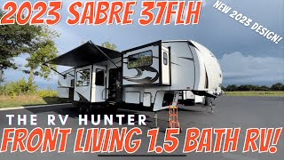 2023 Sabre 37FLH  Front Living 15 Bath 5th Wheel  NEW INTERIOR [upl. by Stodder]