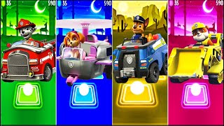 Paw Patrol 🤩 Marshall 🆚 Skye 🆚 Chase 🆚 Rubble 🎶 Tiles Hop EDM Rush [upl. by Luar313]