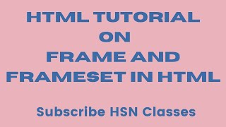 Frames in HTML Part 2 Harendra Sir HSNClasses1987 [upl. by Hazeghi]