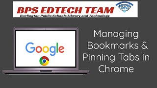 Managing Bookmarks amp Pinning Tabs in Chrome [upl. by Lauryn554]