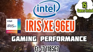 Intel Iris XE Graphics Gaming Test 2021 ft i7 1185g796EUs [upl. by Corella]