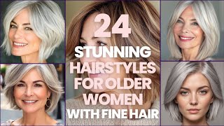 STUNNING HAIRSTYLES FOR OLDER WOMEN WITH FINE HAIR [upl. by Nnyltak888]