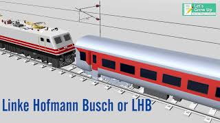 Linke Hofmann Busch coaches  Basic Overview of LHB Coach  LHB Coach  LHB coach introduction [upl. by Mikkanen18]