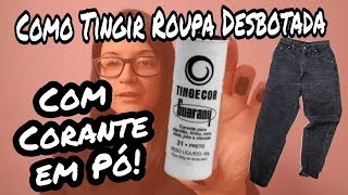 Como tingir roupas usando corante em pó [upl. by Ara]