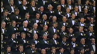 Treorchy Male Choir singing quotSanctusquot on St Davids Day 1989 [upl. by Leahciam793]