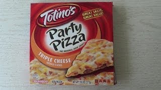 Totinos Triple Cheese Party Pizza Review [upl. by Sedruol307]