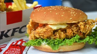 KFC Style Zinger Burger Recipe by Lively Cooking [upl. by Conroy]