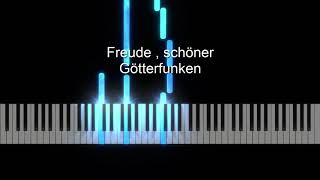 Freude schöner Götterfunken  Piano [upl. by Gastineau]