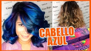 CABELLO AZUL FANTASÍA  Blue Hair Fantasy tutorial CabelloFantasia [upl. by Hewes]