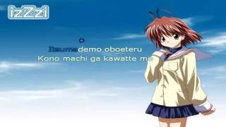 KARAOKE  Clannad After Story OP1  Toki wo Kizamu Uta  instrumental  lyrics [upl. by Ymer132]