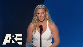 Amy Schumer Accepts the MVP Award  2016 Critics Choice Awards  AampE [upl. by Eintruoc465]