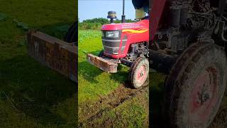 Land Leveling using by Mahindra Tractor Dolley shorts shortvideo [upl. by Ezitram]