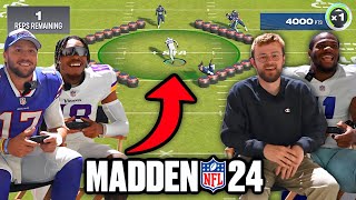 I Hosted a Madden 24 Mini Game Tournament with NFL Players [upl. by Efinnej]