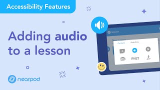 Add Audio to a Nearpod lesson [upl. by Ahseinad]