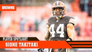 Player Spotlight Sione Takitaki  Cleveland Browns [upl. by Zahara]