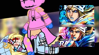 Steel Ball Run React Rap do Jhonny JoestarVinsmokeDYAGacha Club [upl. by Akimrehs435]