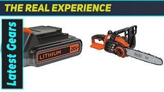 Best Cordless Chainsaw BLACK DECKER 20V MAX Chainsaw [upl. by Wincer381]